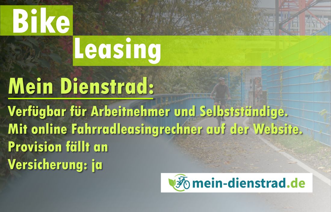 Infotafel Mein Dienstrad 1100